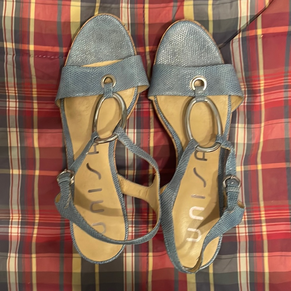 Women’s Unisa UNOTTILIA2 Wedge shoes Blue Size 8.5M